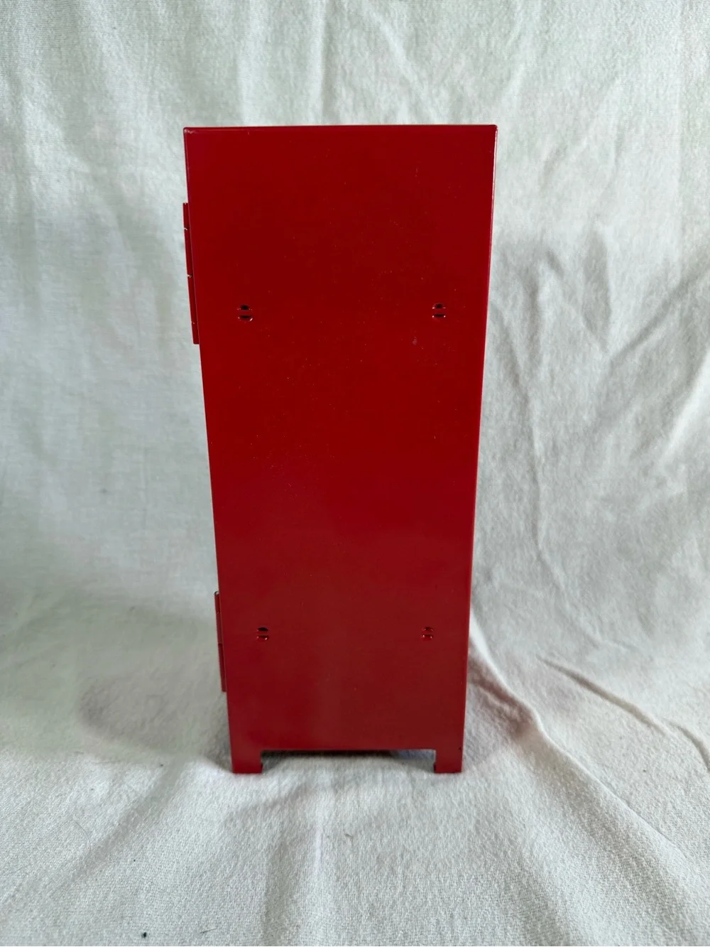 Y2K Red 11” Mini Metal Storage Locker with Lock and Key